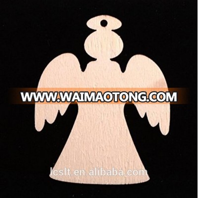 wholesale unfinished home decoration wooden Christmas angel