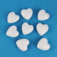 60mm White Polystyrene Foam Heart Styrofoam hearts for Wedding/Christmas Decoration